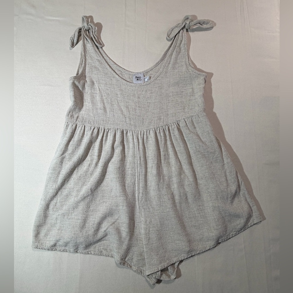 Princes Polly Tay Romper Linen blend Sz 4 Boho‎ Preppy Cottagecore